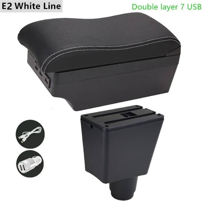 For Renault Logan 2 Armrest Box for Dacia Logan 2 dokker Renault Sandero 2 Car Storage Box supplies interior details USB