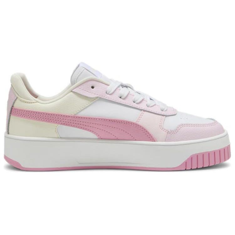 Puma Carina Street Повседневные низкие кроссовки Женские кроссовки Белый Розовый 389390-22