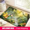 Pokemon Tropical Forest Print Doormat Anti-slip Absorbent Floor Mat for Home Entrance Bedroom Living Room Decor
