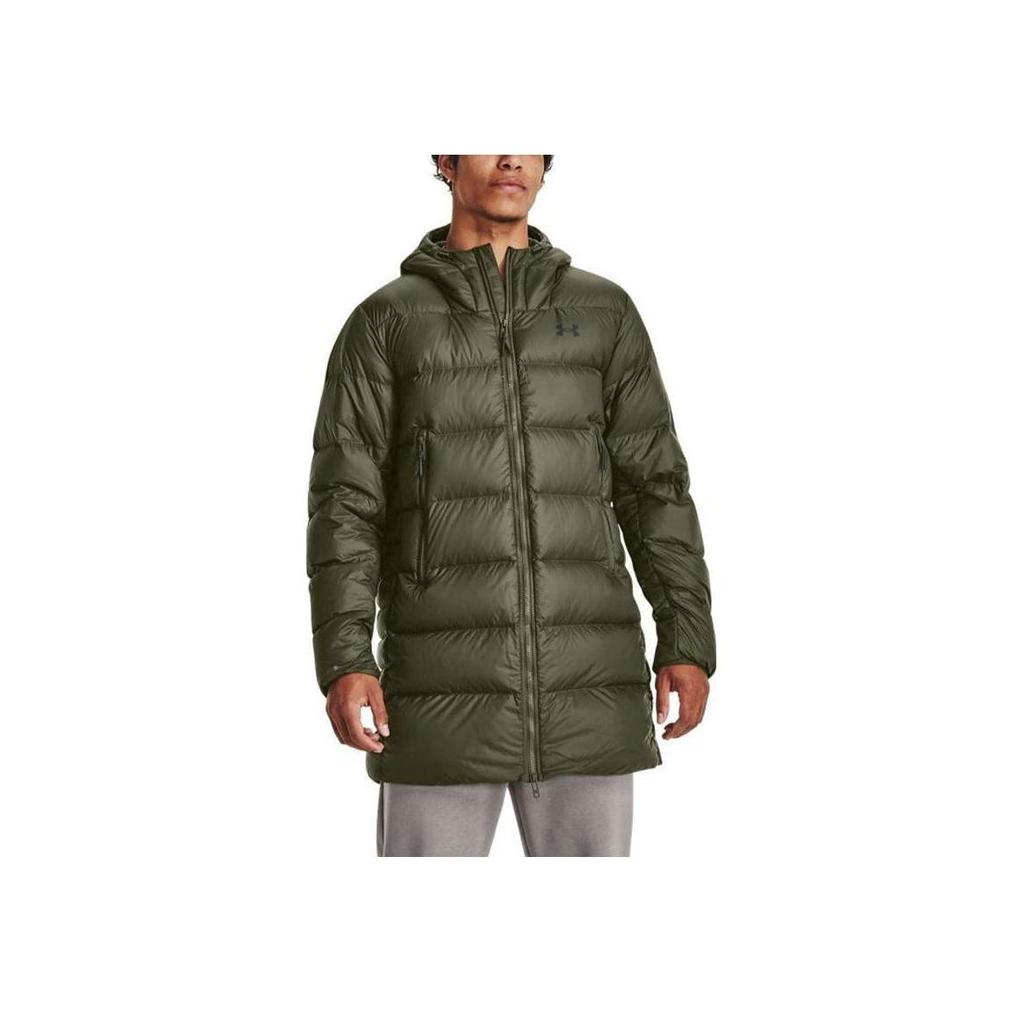Under Armour Мужская пуховая куртка с капюшоном Armour Mid Зеленая 1373663-391