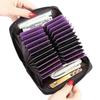 Cowhide RFID Leather Accordion Wallet: Multi-Slot Card Holder & Passport Holder for Women.