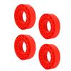 4Pcs Silicone Tire Insert Fit for SCX10 III 106x42mm Vibrant Color 1.9in Tire Foam Set Red