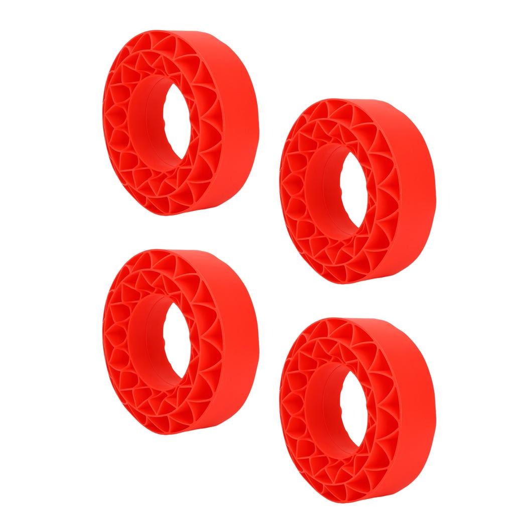 4Pcs Silicone Tire Insert Fit for SCX10 III 106x42mm Vibrant Color 1.9in Tire Foam Set Red
