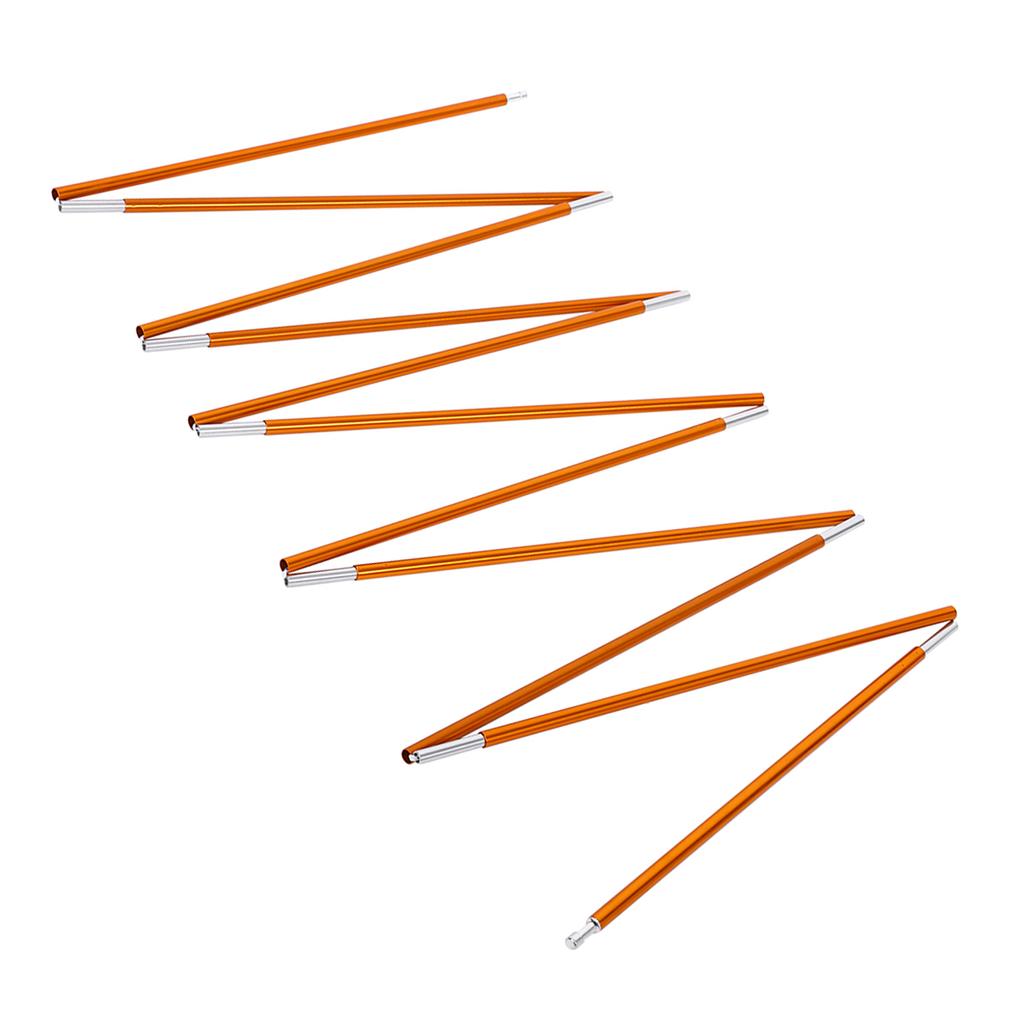 2 шт., наружная палатка из алюминиевого сплава, поддерживающая стержень, бар для пеших прогулок, кемпинга, золото