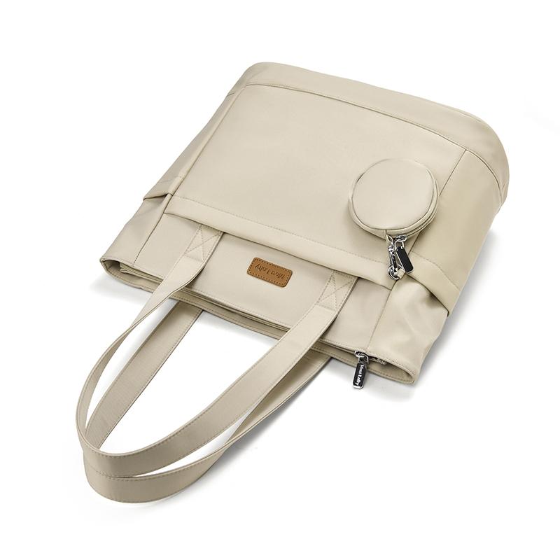 Вместительная наплечная сумка однотонная сумка-тоут студенческая сумка