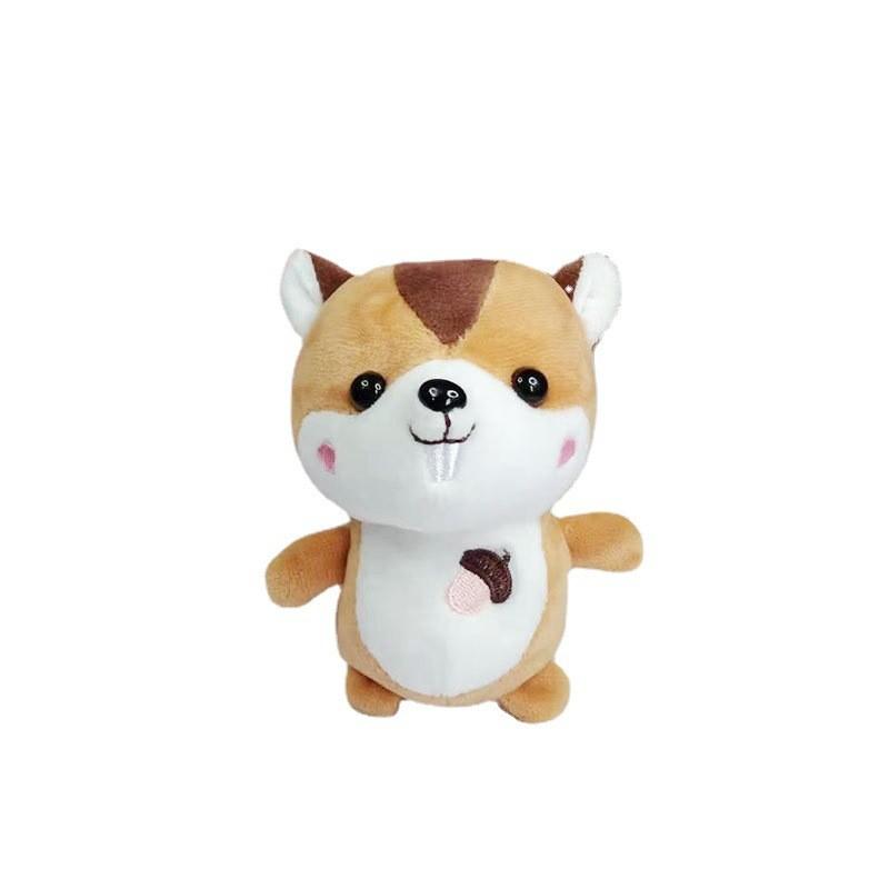 Plush Whimsical Squirrel Keychain Cartoon Animal Design For Bags Gifts Keychains And