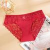 Women's Sexy Lace Stitching Panties Soft Seamless Briefs Summer Low Waist Underwear Ladies Gifts