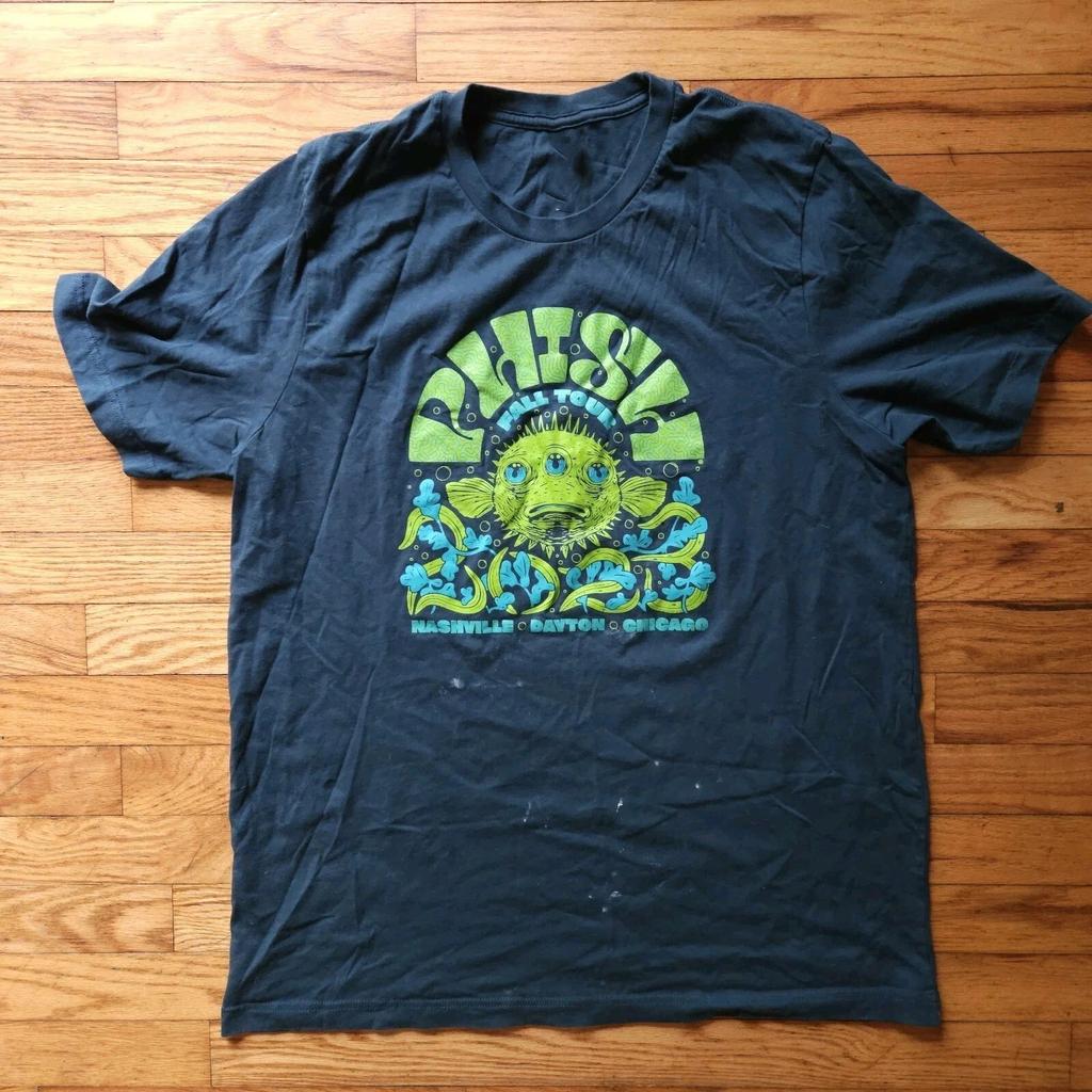 Футболка Phish Fall Tour 2023, Нэшвилл, Чикаго, Дейтон, 100% хлопок, BL1482