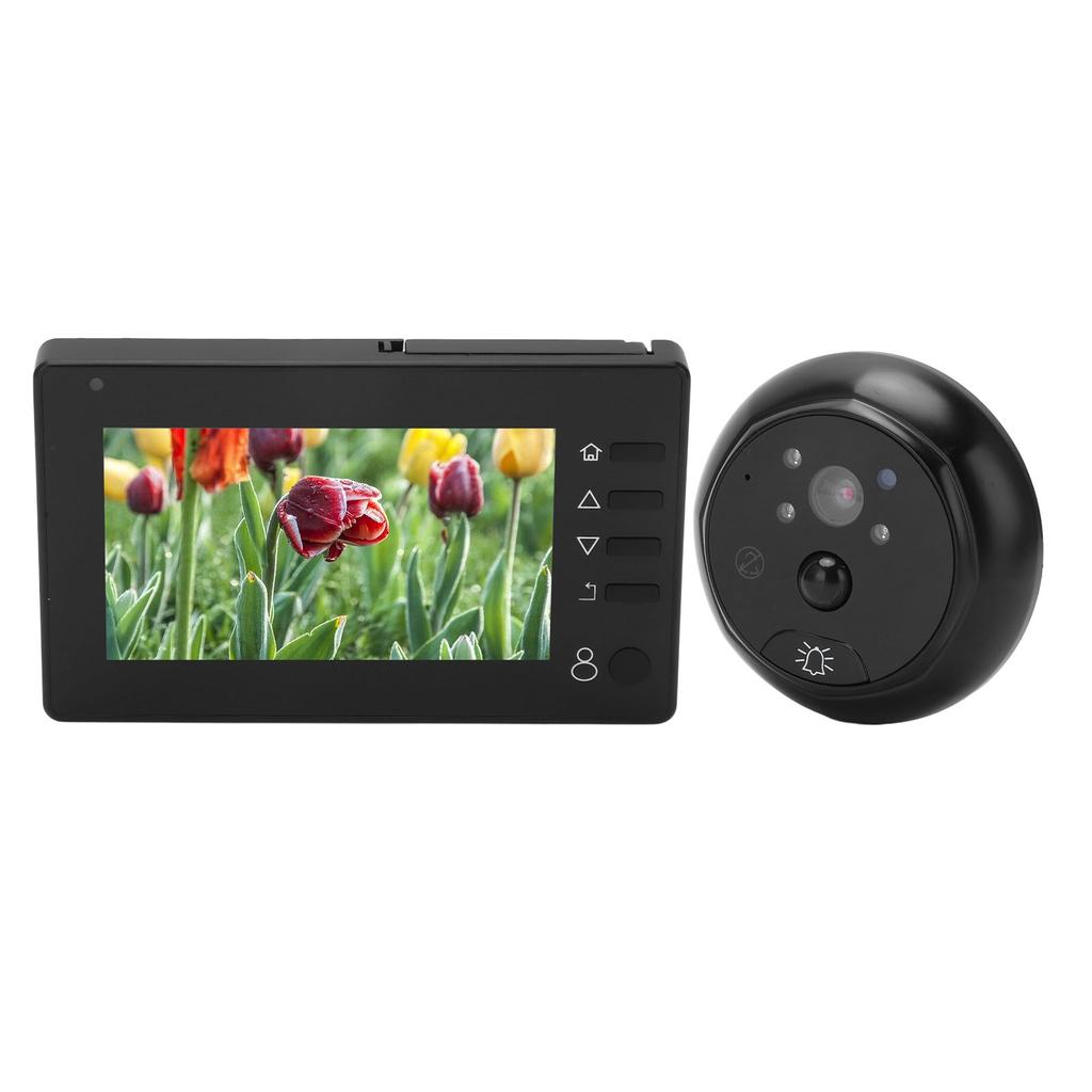 Digital Peephole Viewer Video Doorbell Camera 4.3in Indoor Monitor PIR Motion Detection Night