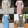 Ruffled Crossback Apron For Baking And Cooking With Waterproof Cotton Material
