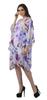 Moomaya Georgette Short Caftan Midi Dress Beach Swimwear Cover Up Womens