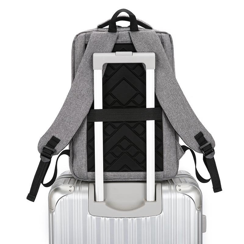 Новый унисекс однотонный водонепроницаемый и дышащий деловой модный повседневный универсальный рюкзак для повседневного использования