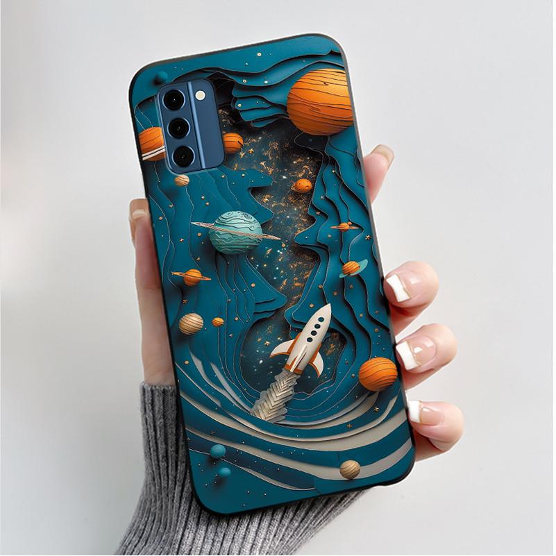 For Nokia C300 Case Luxury Fashion Butterfly Flower Black Soft TPU Silicon Back Cover For Nokia C300 C 300 NokiaC300 Phone Cases