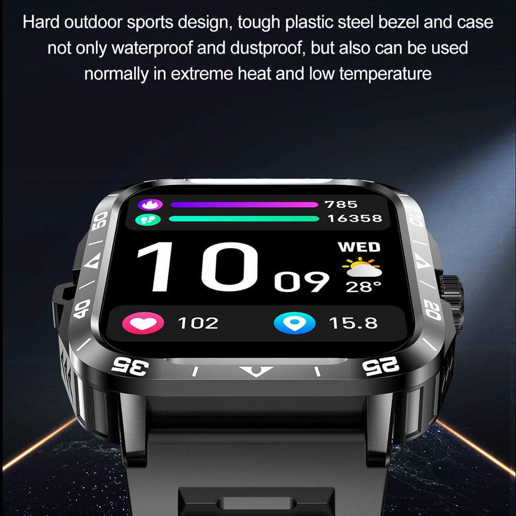 ZW59 Bluetooth-совместимые умные часы для звонков, мониторинга артериального давления, сна, здоровья, спортивные часы с фонариком