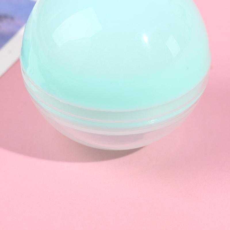 100Pcs Plastic Empty Toy Vending Capsules Half Clear Half Color Round Ball