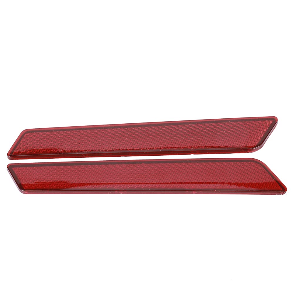 2 Reflector Stickers Reflective Decals Reflective Stickers Waterproof Safety Warning Stickers for Touring FLT FLHT 2014-2017 (Red)