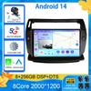 For Citroen C4 C-Triomphe C-Quatre 2004 - 2012 Screen Android 14 Car Radio Multimedia Player CarPlay Android Auto Car 4G WiFi