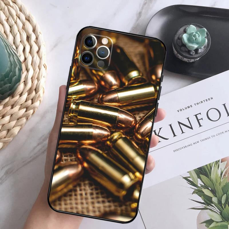 Чехол для телефона с коллажем из военных пуль для iPhone 16 15 14 13 12 11 Pro Max 12 13 Mini 7 8 16 Plus X XR XS Max