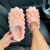 Мода Новые 2024 Женские Водонепроницаемые Хлопковые Тапочки Милые Пузыри Личи Зимние Теплые Туфли Мягкие Противоскользящие Тапочки из ЭВА Для Пар Домашние Уличные Тапочки