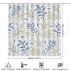 Современный цветочный узор занавеска для душа водонепроницаемый декор для ванной комнаты прямоугольная форма синий зеленый белый 72x84 дюйма домашний текстиль про