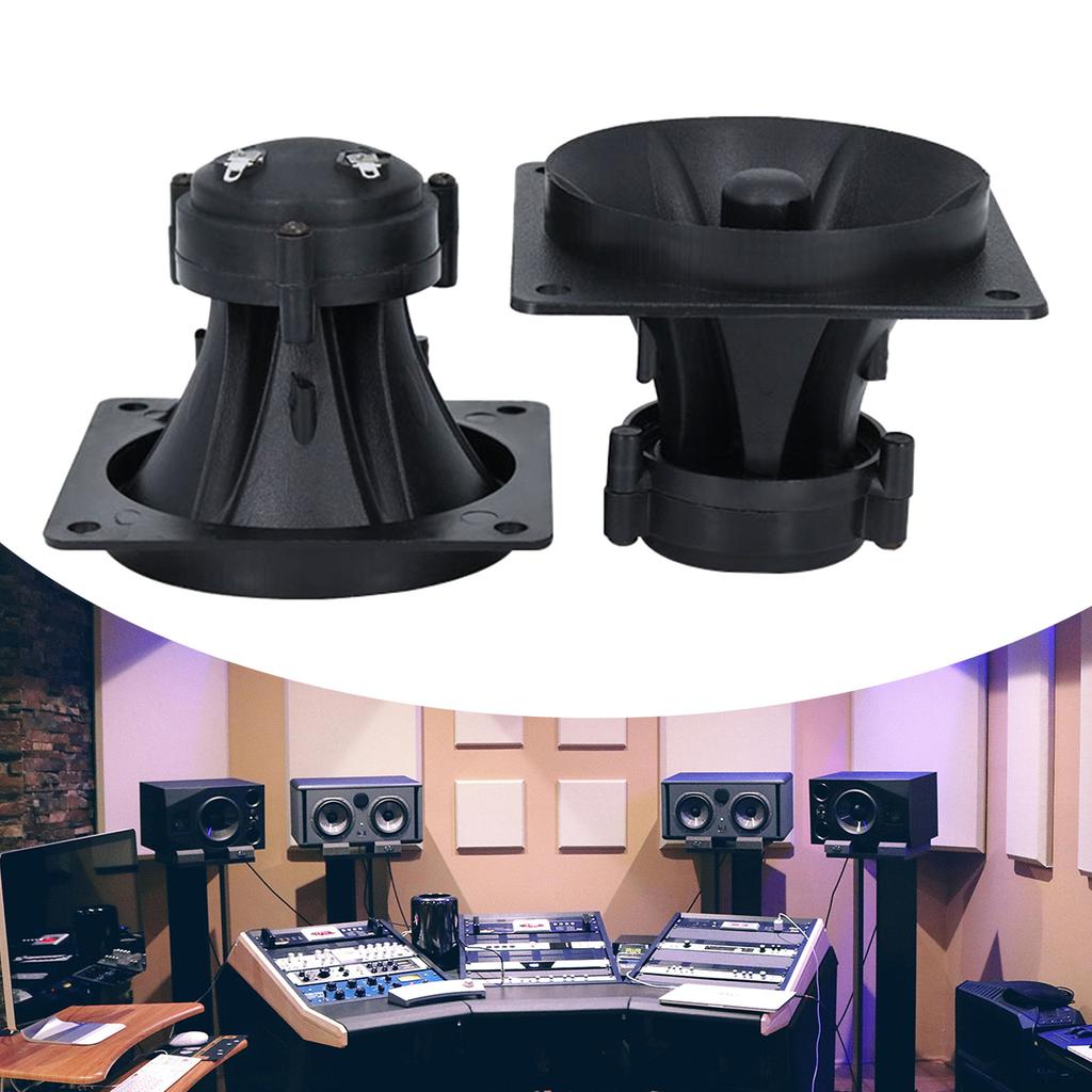 High Power 3Inch Square Horn Tweeter Buzzer 4-8Ohm 75-150W Buzzer Treble For Versatility Use Crisp Sound Quality