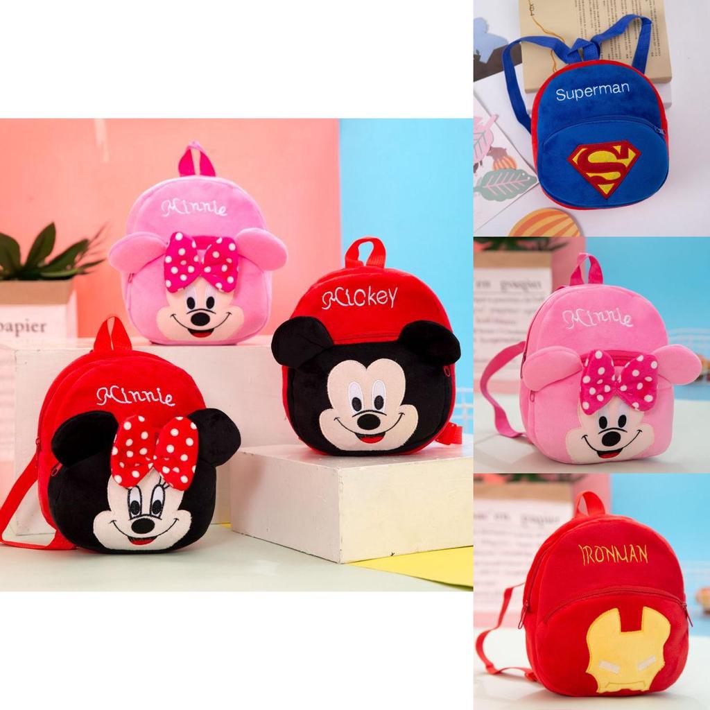Cute Cartoon Kids Schoolbag Plush Mini Backpack For Travel And Casual Use