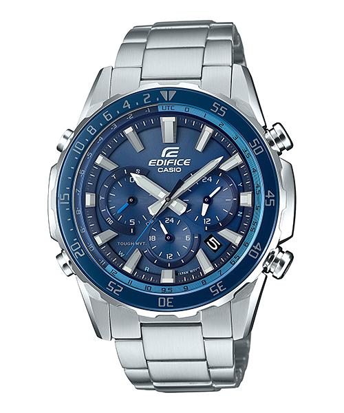 Casio Мужские аналоговые кварцевые часы из нержавеющей стали с водозащитой 100 м EQW-T670DB-2A