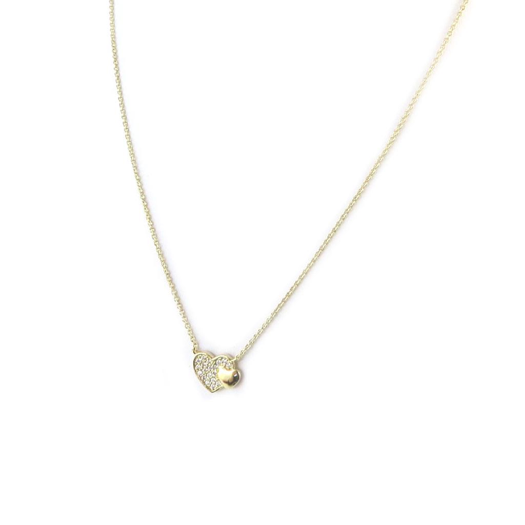 Les Trésors De Lily [N5371] - Gold Plated 'Love' Necklace