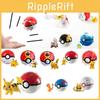 Pokemon Poke Ball Elf Figure Model Toy Pikachu Charmander Litten Rockruff Game Anime Figure