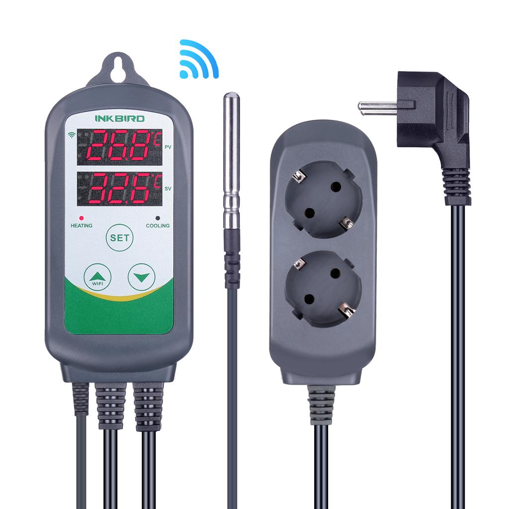 INKBIRD ITC-308 и 308WIFI EU Plug Умный терморегулятор для нагрева и охлаждения, Термостат-регулятор для теплицы, домашнего пивоварения