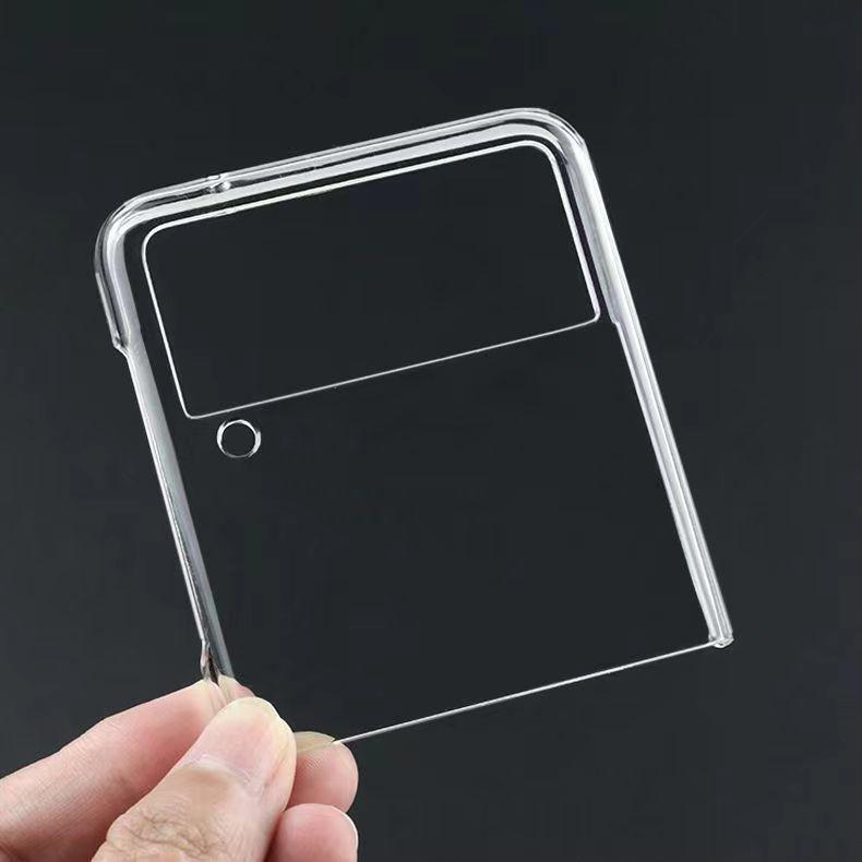 Роскошный прозрачный защитный чехол для Samsung Z Flip 3 5G – Складной экран, Жесткий корпус, Ударопрочный
