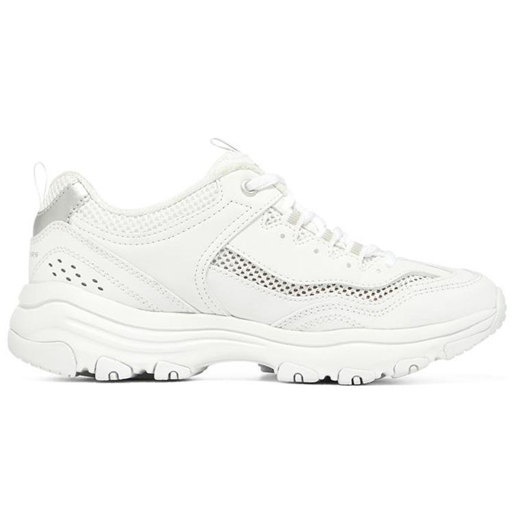 Skechers I-Conik Ткань Кожа Oreo Низкие Папины Кроссовки Женские кроссовки Белый 8730065-WHT