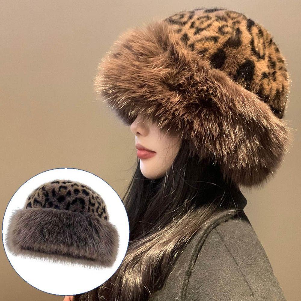 Утолщенная пушистая меховая панама, теплая зимняя шапка, новая плюшевая шляпа рыбака, женская
