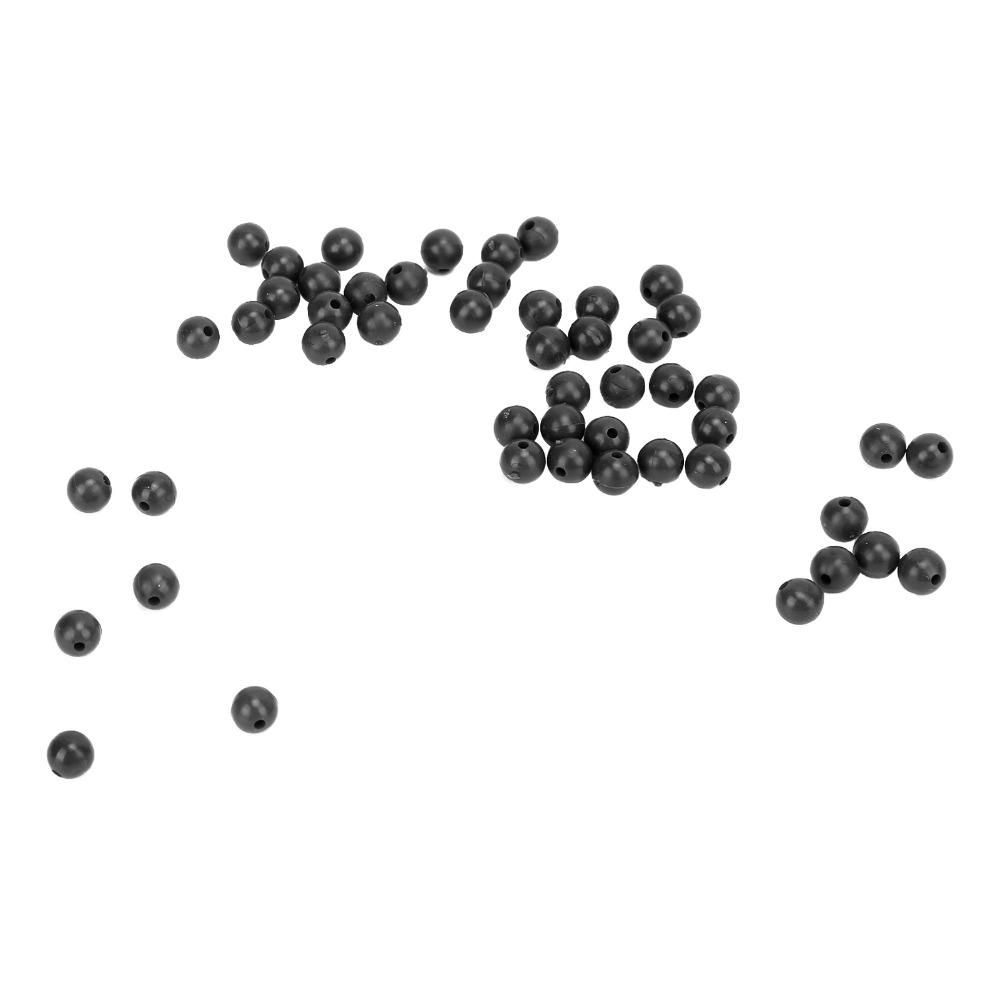 100PCS 8mm Diameter Carp Fishing Beads Soft Fishing Shock Beads Fishing Rig Beads  For Carp Fishing