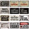 Vintage Tool Rules Retro Plaque Tin Sign Man Cave MOTOR OILS Metal Sign Wall Decor For Garage TIRES Plate Car Service Poster