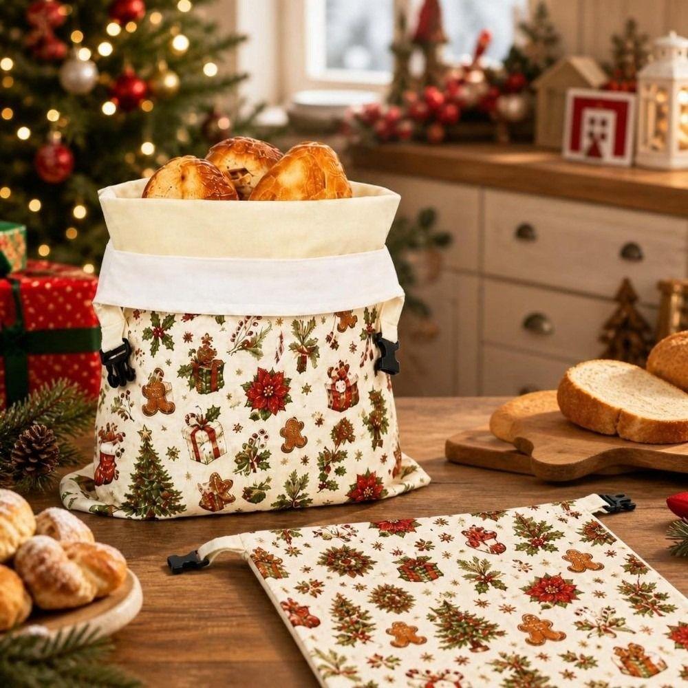 Reusable Bread Storage Bag Buckle Closure Food Storage Bag Baguette Toast Storage