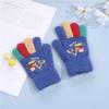 Children's Cute Cartoon Gloves Winter Warm Boys and Girls Five-finger Gloves Baby Finger Gloves Student Riding