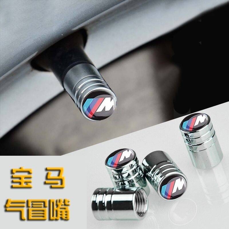 DECW8 4Pcs 3D Metal Wheel Tire Valve Caps dust-proof Cover Car keychain For BMW M X1 X2 X3 X4 X5 X6 X7 G20 G30 6GT E46 E39 E90 E60 F10