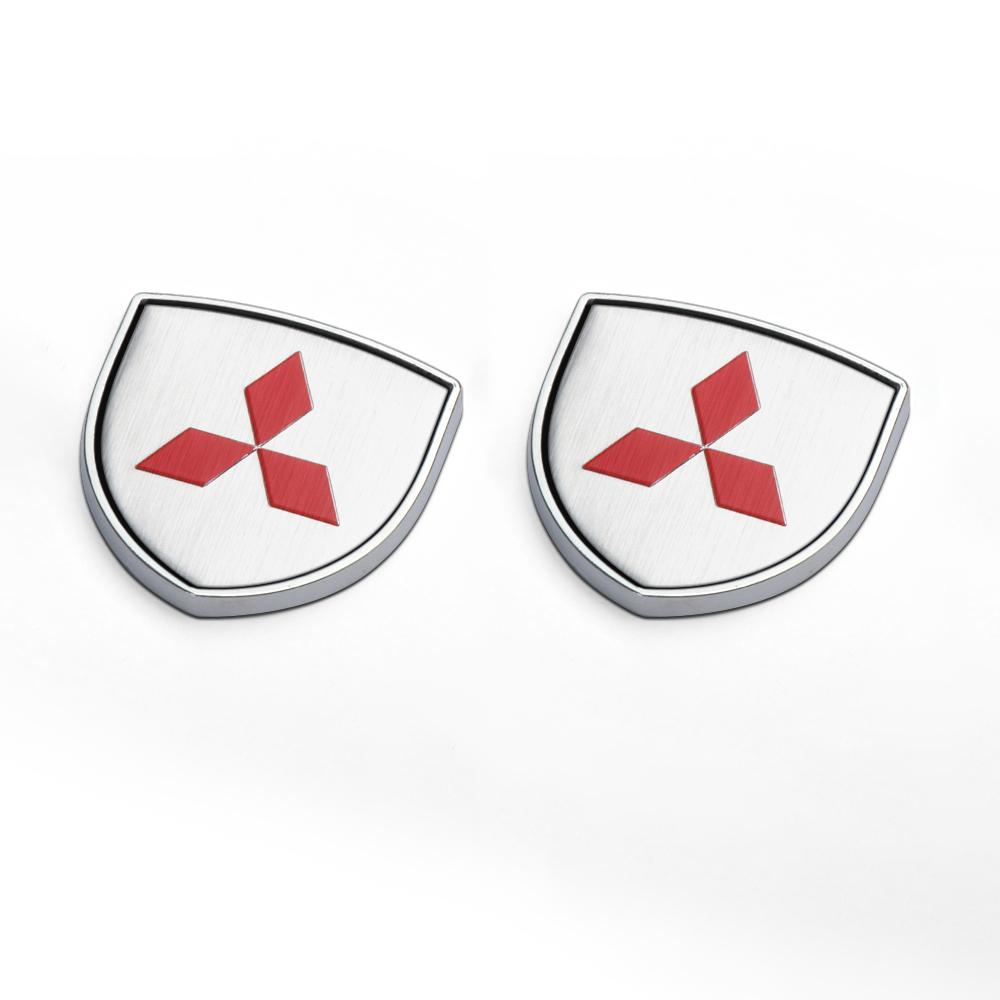 Car Styling Logo Car Body Fender Stickers Decoration For Mitsubishi Space Star Cross Asx Pajero EX Lancer 9 Outlander Xl Eclipse