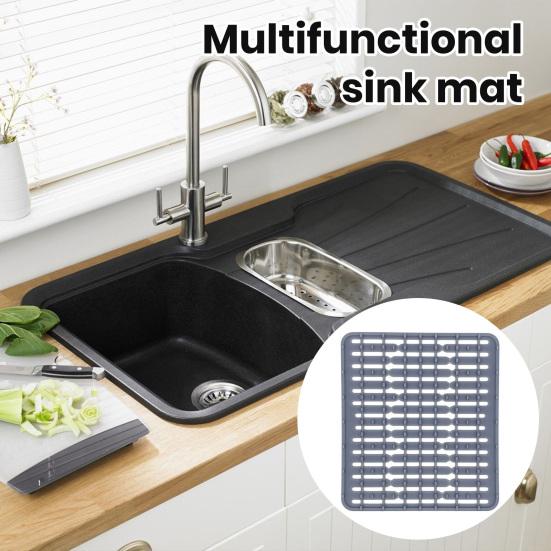 Silicone Sink Mat Multifunctional Anti-slip Insulating And Draining Kitchen Pad for Effective Sink Protection