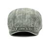 Spring Summer Cotton Denim Beret Men's British Peaked Cap Retro Progressive Cap