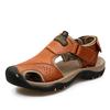 2023 New Style Men's Genuine Leather Closed Toe Sandals for Casual Beach Wear