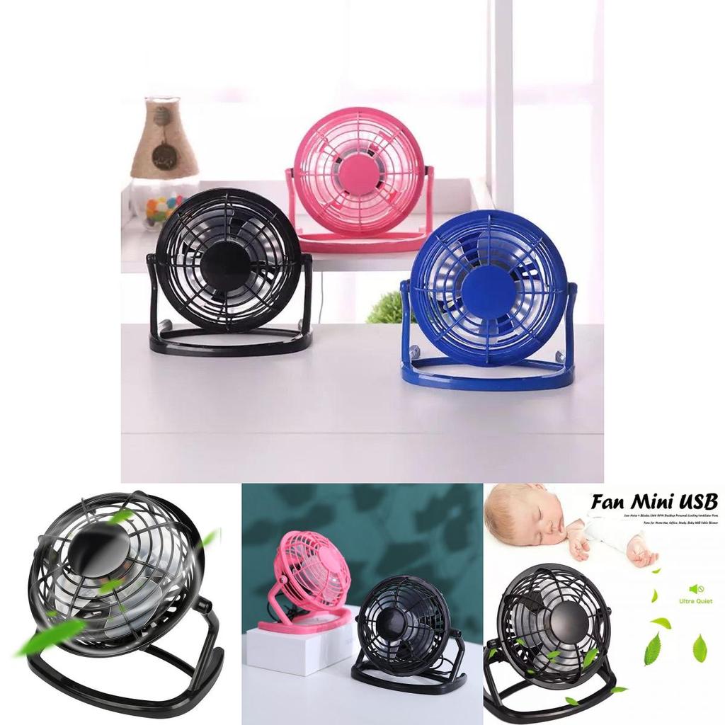 4-inch Usb Powered Desk Fan Ideal For Travel And Home Use**