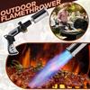 Torch Guns Adjustable Flame Thrower - One- Ignition Torch For Searing Steak, BBQ, Welding - Butane Tank Not Included