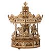 Tsukurundesu® 3D Moving Wooden Puzzle with LED and Music Box (Pony Carousel) with Japanese Instructions