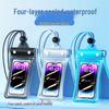 Triple-Fold Waterproof Phone Pouch with Touch Screen & Photo Capability for Swimming, Rafting, Diving – Universal Fit.