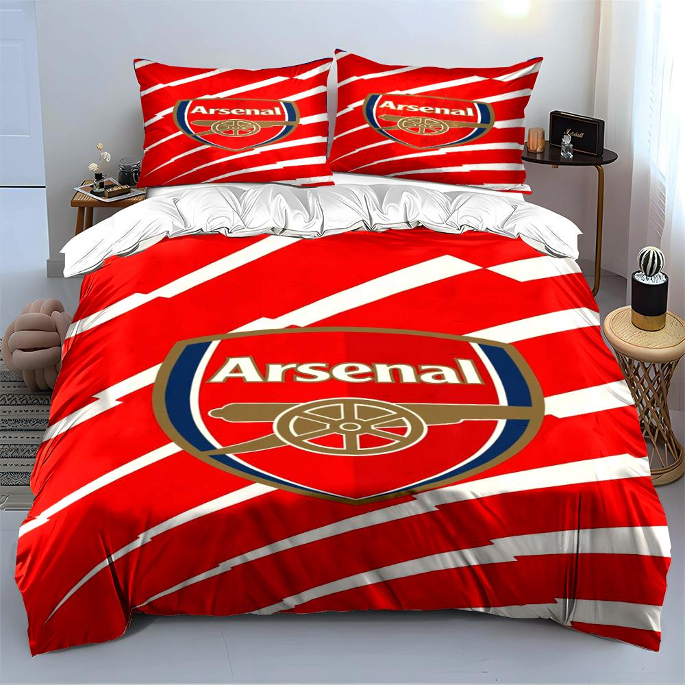Arsenal Logo Bedding Set Bedding set (1 duvet cover, 2 pillowcases, duvet not included)