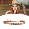 Adjustable Length Hat Band for Cowboy Hat Beret Fedora Hat Outdoor Multiple Functional Decorative Hat Belt for Adult