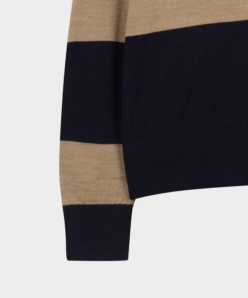 BROOKS BROTHERS [Women'S] Merino Wool Rugby Stripe Polo Sweater (Multi) (Bbwtwff301)