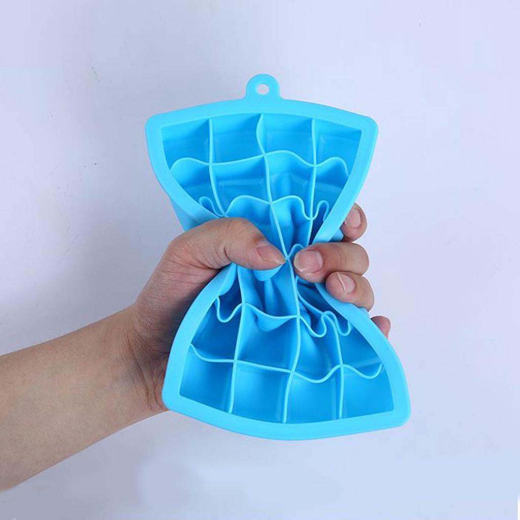 Silicone Ice Making 24 Square Ice Tray Home Ice Making With Lid